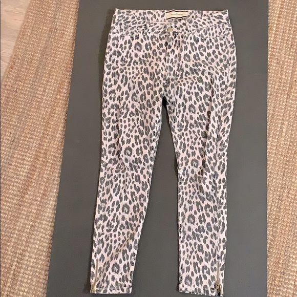 Marlene Birger light pink leopard print jeans - Picture 2 of 7